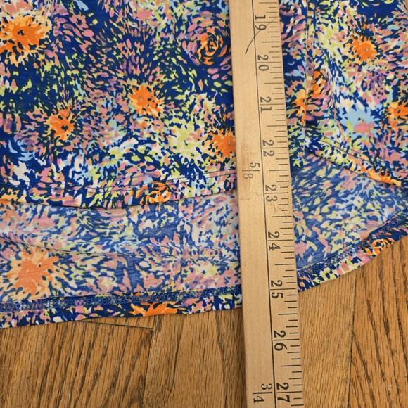 Dear Scarlett Lizzy Babydoll Top Womens Large Multicolor Fireworks - Picture 7 of 8